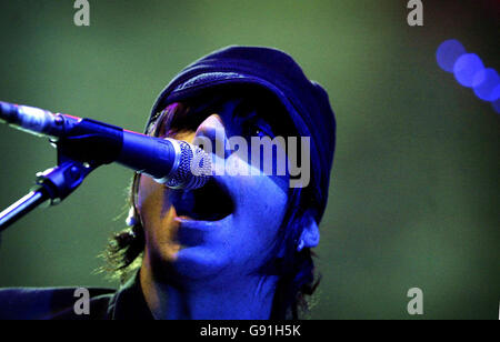 McFly band member Danny performs at the 'BBC Radio Chart Show Live' at the Shepherds Bush Empire in west London, Sunday 27 November, 2005. PRESS ASSOCIATION Photo. Photo credit should read: Jane Mingay/PA Stock Photo