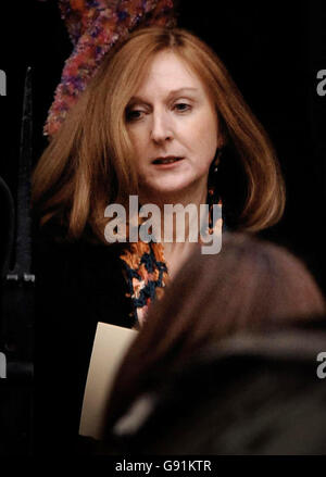 Gaynor Cook leaves the memorial service for former Foreign Secretary Robin Cook in Westminster, Monday December 5, 2005. Mr Cook's family and friends were at the service, in St Margaret's Church, which organisers say will be a celebration of his life. Mr Cook died aged 59 after collapsing while walking with his wife Gaynor in the Scottish Highlands on Saturday August 6. His funeral was held at Edinburgh's St Giles Cathedral six days later. See PA Story MEMORIAL Cook. PRESS ASSOCIATION Photo. Photo credit should read: Stefan Rousseau/PA Stock Photo