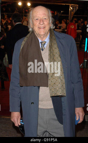 Ray Harryhausen arrives for the UK film premiere of 'King Kong', at the Odeon Cinema, Leicester Square, central London, Thursday 8 December 2005. See PA story SHOWBIZ Kong. Stock Photo