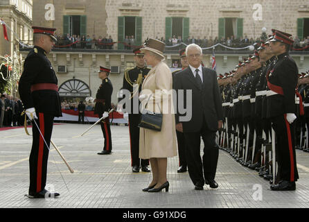 Royalty - Queen Elizabeth II Visit to Malta Stock Photo