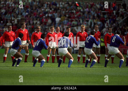 Rugby Union - World Cup 1991 - Group 3 - Wales v Western Samoa Stock Photo