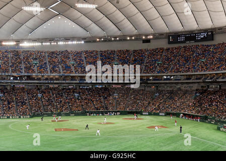 Tokyo Dome Baseball Stadium, Japan Stock Photo