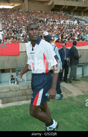 Soccer - King Hassan II International Cup - Morocco v England. England's Sol Campbell Stock Photo