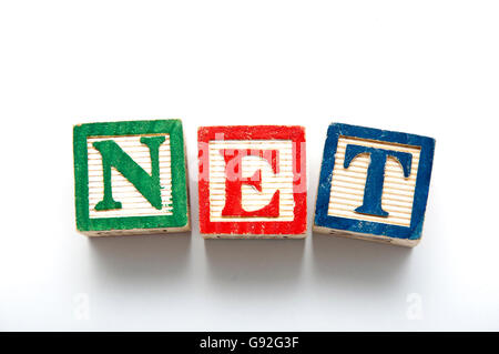 Letter Blocks of World Wide Web (Internet Concept) Stock Photo