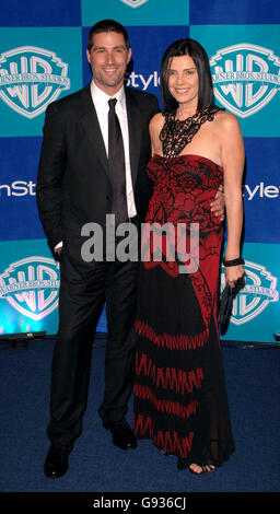 Matthew Fox, nominated for best actor in a drama television series for his work on 'Lost,' arrives with his wife Margherita Ronchi arrives at the In Style Magazine and Warner Bros. Studios post Golden Globes party at the Beverly Hilton Hotel, Los Angeles, USA Monday 16 January 2006. Stock Photo