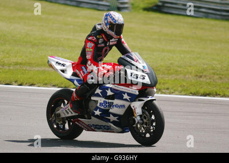 Motorcycling - Corona Extra Superbike World Championship 2005 - Race - Brands Hatch. Ben Bostrom Stock Photo