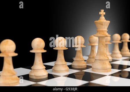 Leadership Concepts Illustrated A 3d Chess Board Game Render