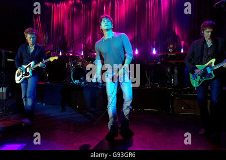 A-Ha in concert at the Shepherds Bush Empire, west London, Thursday 2 February 2006. PRESS ASSOCIATION Photo. Photo credit should read: Steve Parsons / PA Stock Photo