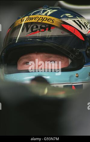 Formula One Motor Racing - Austrian Grand Prix - Practice. Mika Hakkinen Stock Photo