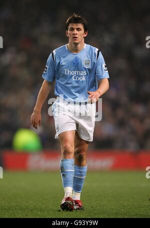 Soccer - FA Barclays Premiership - Manchester City v Newcastle United - City of Manchester Stadium. Joey Barton, Manchester City Stock Photo