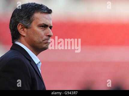 Soccer - FA Barclays Premiership - Middlesbrough v Chelsea - The Riverside Stadium. Jose Mourinho, Chelsea manager Stock Photo