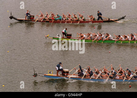 Rowing - Dragon Boat Racing - National Cup Grand Finals - National Water Sports Centre - Nottingham Stock Photo