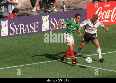 Soccer - World Cup France 98 - Second Round - Germany v Mexico Stock Photo