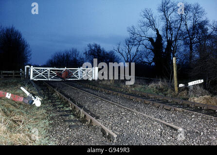 Scenes following closure of the Market Harborough to Northampton line in 1973. This line was a last link in the main line workin Stock Photo