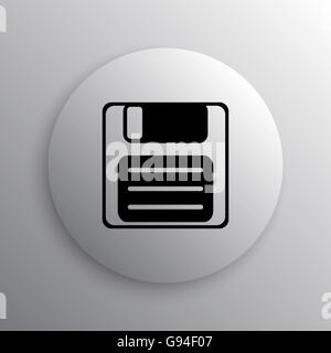 Save icon. Internet button on white background Stock Photo - Alamy