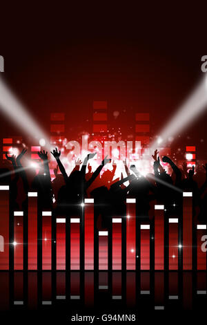 party music background for flyers and nightclub posters Stock Photo