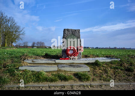 Granite monument to the Irish 27th Foot Inniskilling regiment who were ...