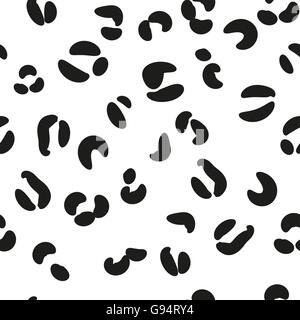 Seamless pattern of jaguar spots. Natural textures. Seamless animal pattern for textile design Stock Vector