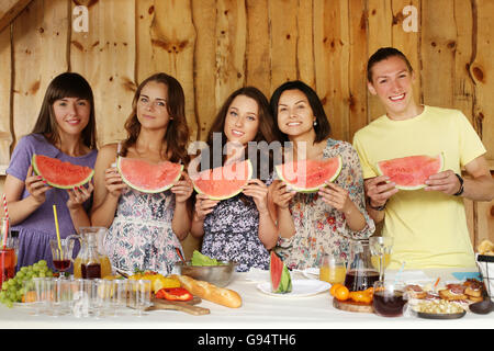 People on the picnic Stock Photo