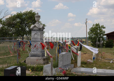 Wounded Knee Massacre Monument, South Dakota, USA Stock Photo