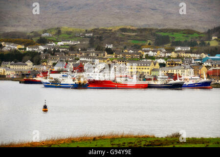 Harbour of Killybegs, County Donegal, Northern Ireland / fishing port Stock Photo