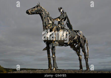 Sculpture The Gaelic Chieftain, Lough Key, Boyle, County Roscommon, The ...