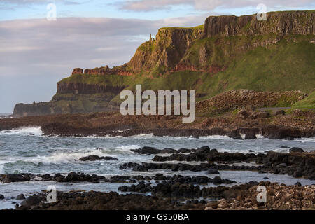 The Giants Causeway in County Antrim in Northern Ireland. A UNESCO World Heritage Site. Stock Photo