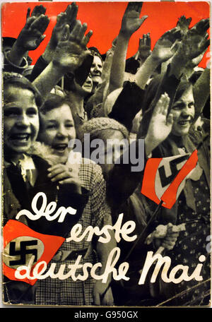 Der erste Deutsche Mai 1933 Day of National Labor 1933 ) Nazi Germany ( Berlin Illustrated Newspaper ) Stock Photo