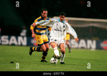 Soccer - UEFA Cup - Final - Parma v Olympique Marseille Stock Photo