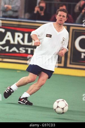 Soccer - Carling London Masters Five-A-Side Tournament - London Arena. Micky Hazard, Tottenham Hotspur Stock Photo