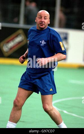 Soccer - Carling London Masters Five-A-Side Tournament - London Arena. Mickey Thomas, Chelsea Stock Photo