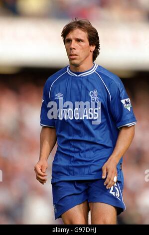 Soccer - FA Carling Premiership - Chelsea v Newcastle United. Gianfranco Zola, Chelsea Stock Photo