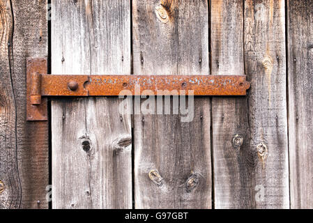 Old wooden barn door textures Stock Photo