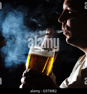 SCOTLAND Smoking Stock Photo