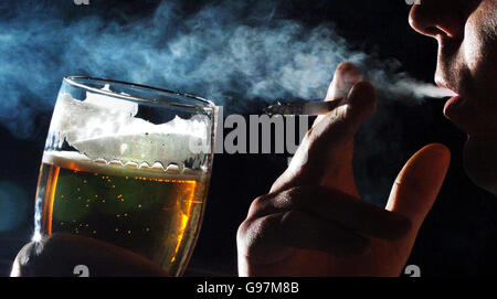 SCOTLAND Smoking Stock Photo