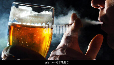 SCOTLAND Smoking Stock Photo