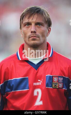 Soccer - Euro 2000 Qualifier - Group Nine - Czech Republic v Scotland. Tomas Repka, Czech Republic Stock Photo