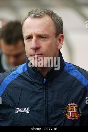 Soccer - FA Barclays Premiership - Sunderland v Wigan Athletic - The Stadium of Light. Kevin Ball, Sunderland caretaker manager Stock Photo