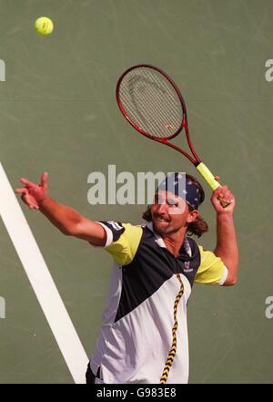 Tennis - US Open - Men's Singles - First Round - Goran Ivanisevic v Ville Liukko Stock Photo