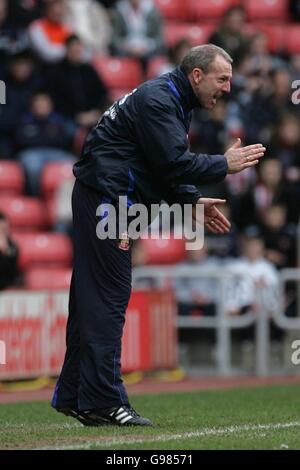 Soccer - FA Barclays Premiership - Sunderland v Blackburn Rovers - The Stadium of Light. Kevin Ball, Sunderland caretaker manager Stock Photo