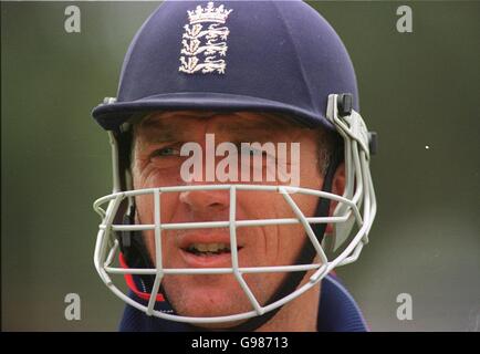 Cricket - 1st test -Wanderers Stadium-South Africa v England. England's Alec Stewart at the Wanderers nets Stock Photo