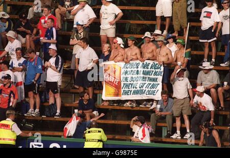 Cricket - 1st test -Wanderers Stadium-South Africa v England. South African fans sing along at Wanderers Stock Photo