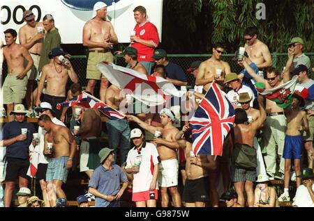 Cricket - 1st test -Wanderers Stadium-South Africa v England. English fans enjoy their day out at the Wanderers. Stock Photo