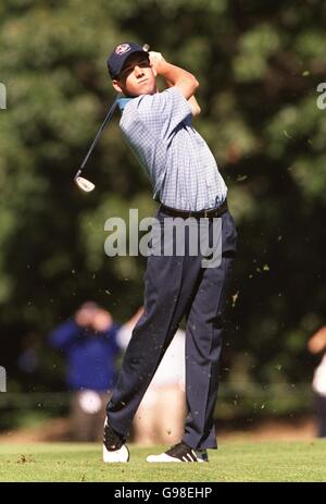 Golf - The 33rd Ryder Cup Matches - The Country Club - Brookline. Sergio Garcia, Europe Stock Photo