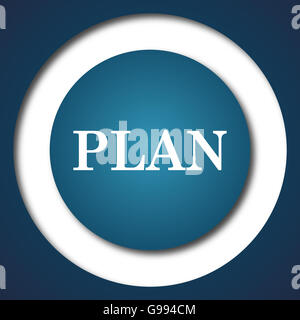 Plan icon. Internet button on white background Stock Photo - Alamy