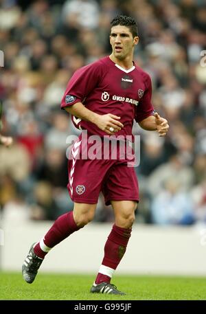 Soccer - Tennents Scottish Cup - Semi-Final - Hibernian v Heart of Midlothian - Hampden Park Stock Photo