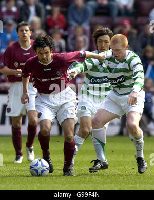 SOCCER Hearts. Hearts' Paul Hartley holds the Tennent's Scottish Cup ...