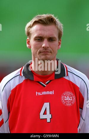 Soccer - Nordic Championships 2000-01 - Sweden v Denmark - La Manga, Spain. Henrik Lykke, Denmark Stock Photo