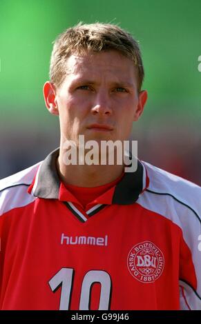 Soccer - Nordic Championships 2000-01 - Denmark v Norway - La Manga, Spain. Martin Poulsen, Denmark Stock Photo