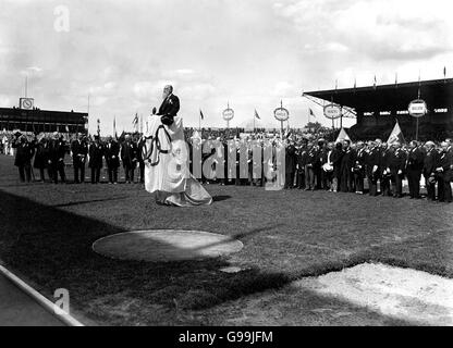 Opening Ceremony of the 1924 Olympic Games in Paris, showing the ...